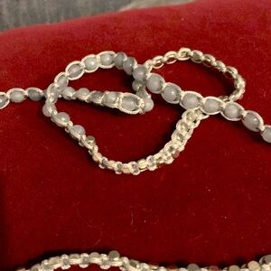 Balla Wrist Wrap shiny silver beads.  Size medium and in original black bag NWOT